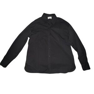 DISSH Black Dress Button Up Shirt Size 4 100% Cotton